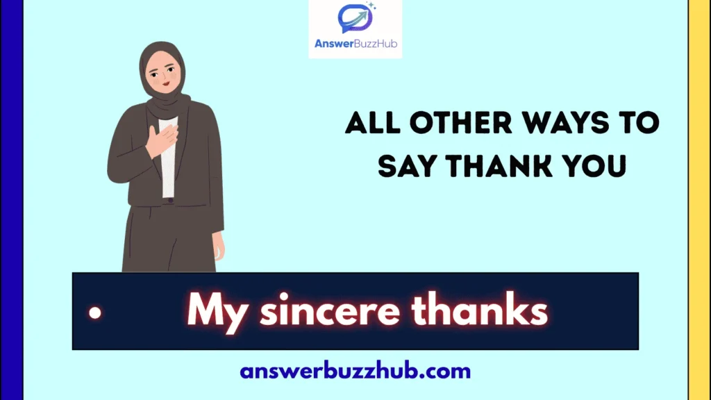 All Other Ways to Say Thank You
