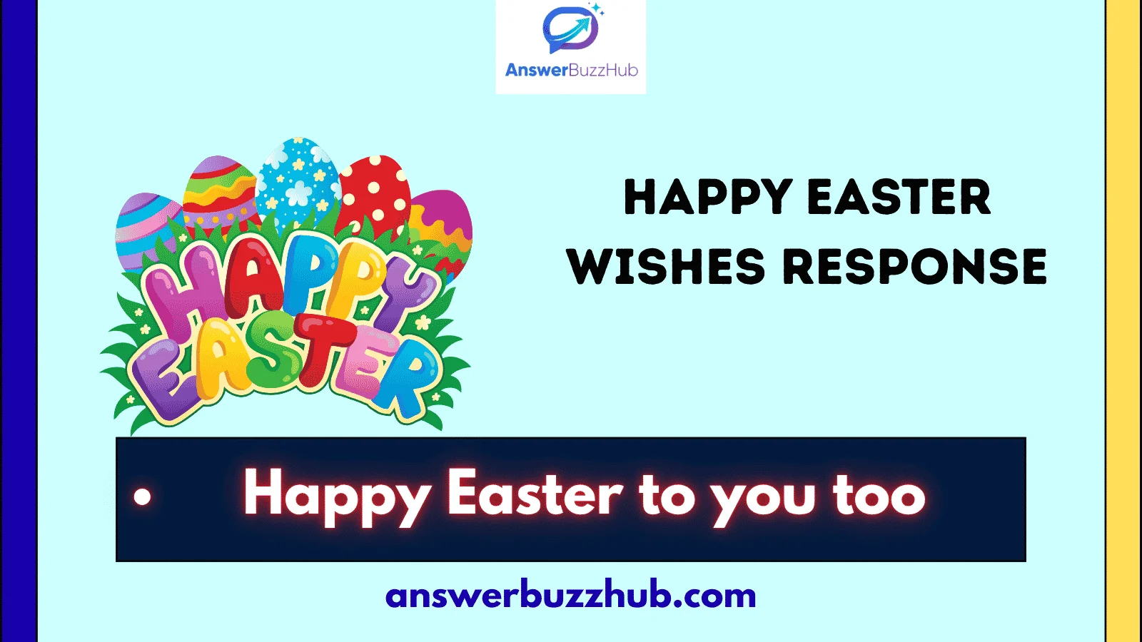 happy easter wishes response