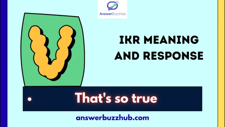 ikr meaning and response