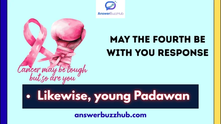 may the fourth be with you response