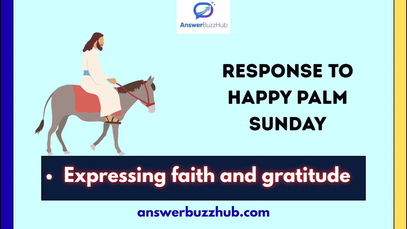 response to happy palm sunday