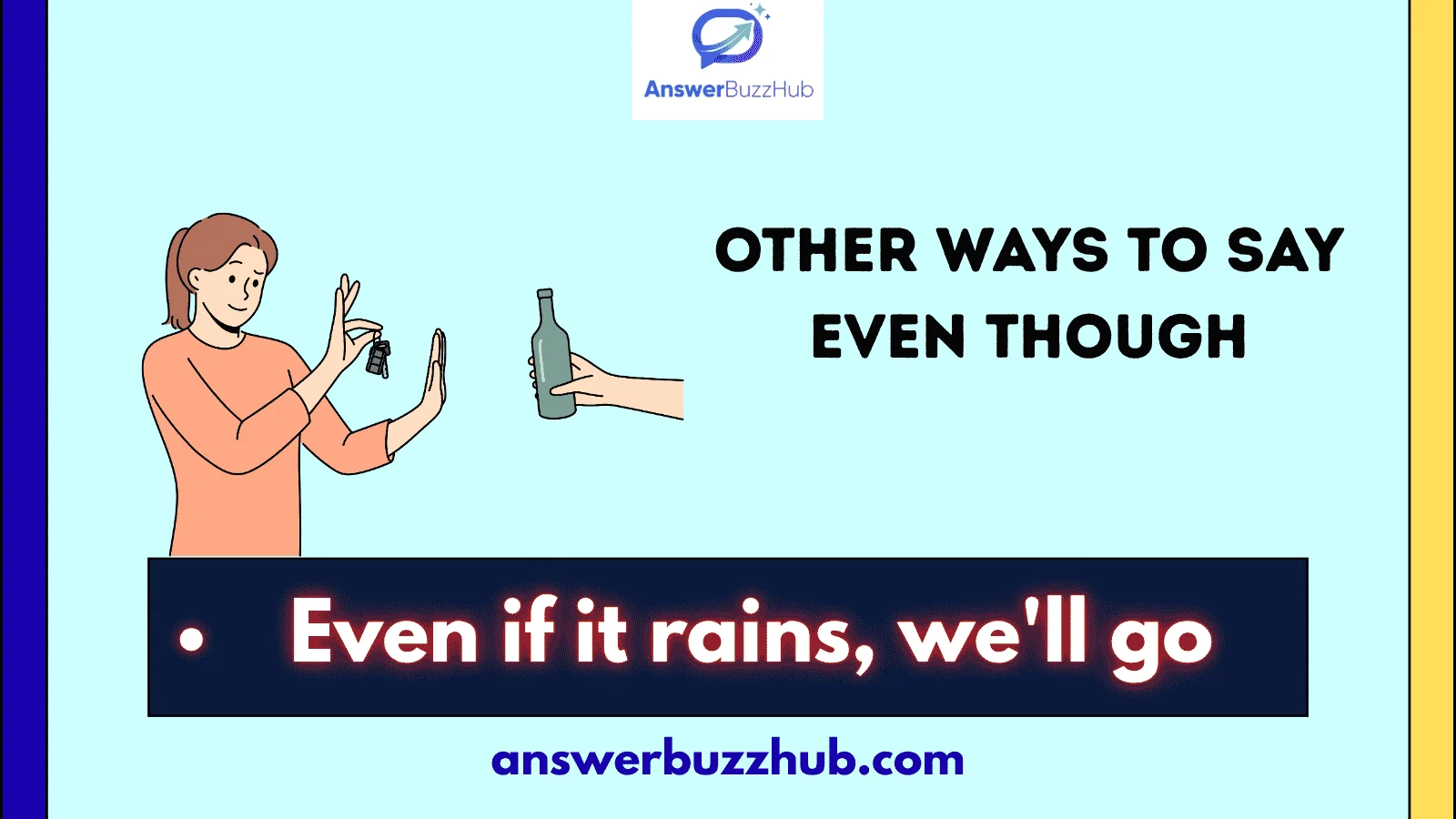 other ways to say even though