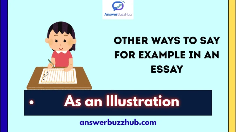 other ways to say for example in an essay