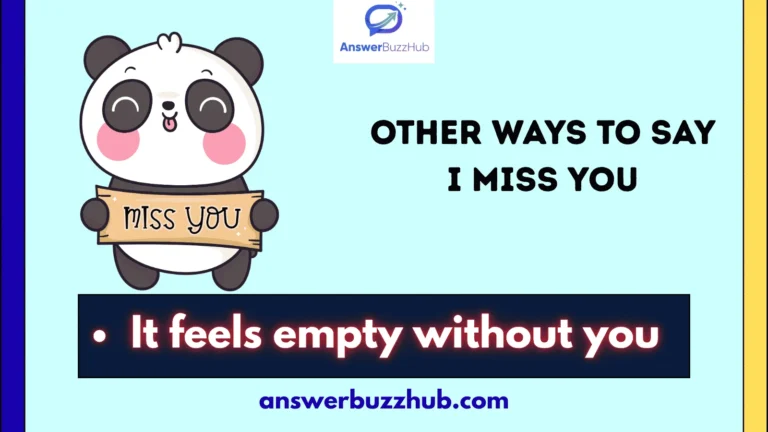 other ways to say i miss you
