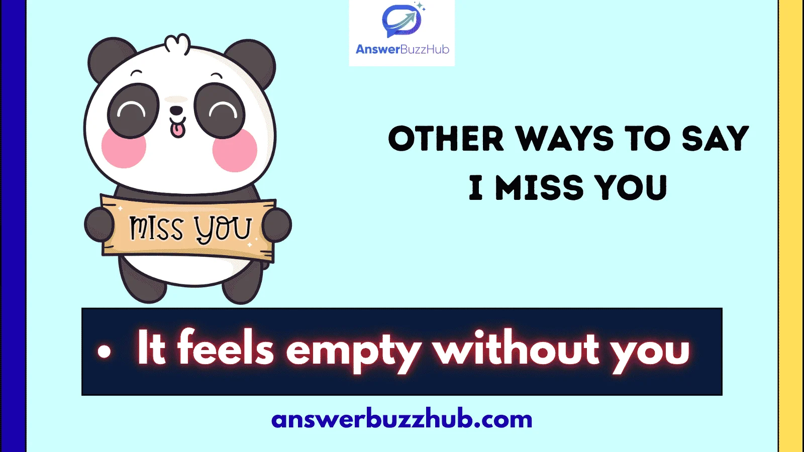 other ways to say i miss you