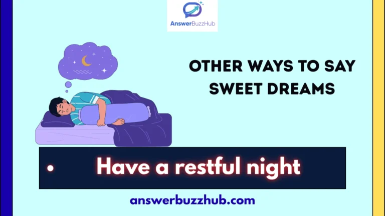 other ways to say sweet dreams