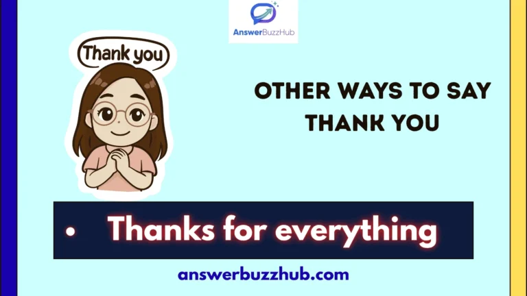 other ways to say thank you